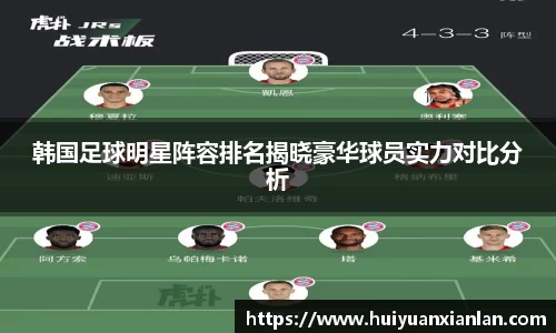 韩国足球明星阵容排名揭晓豪华球员实力对比分析